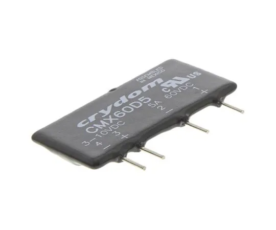 63-5039-29　Sensata/Crydom 5 A SPST固态继电器，DC, PCB封装，MOSFET, 60 V直流最大负载　CMX60D5