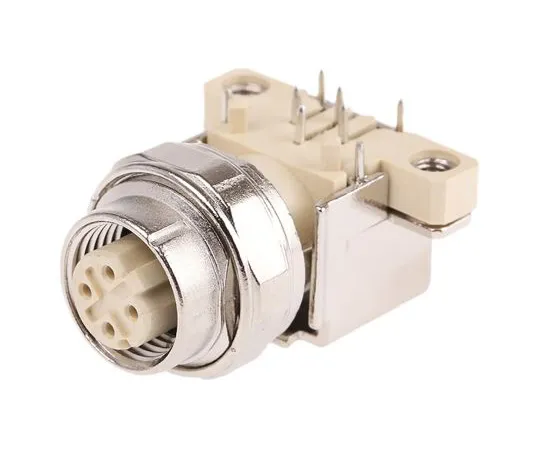 63-4988-96　哈雷克斯M12系列M12面板安装连接器，4个触点插座　21033814412