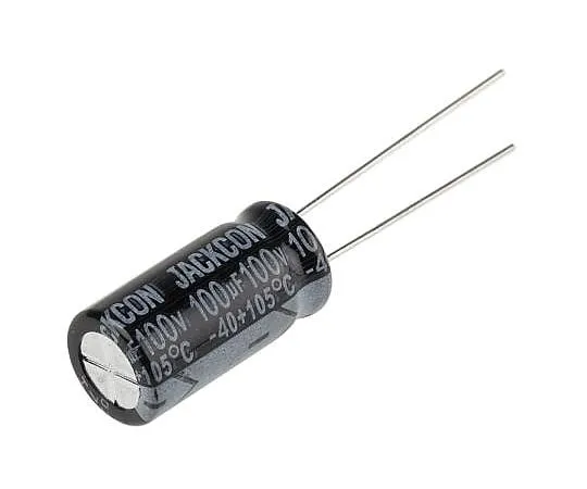 63-4998-70　RS PRO 100μF100V直流铝电解电容器，通孔10 (Dia。)x 20mm+105°10mm 5mm 20mm　711-1731