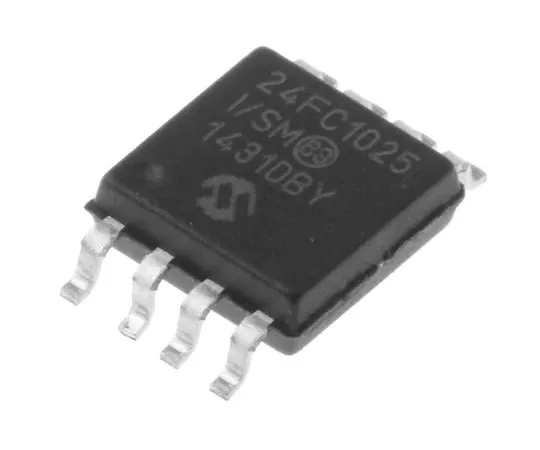 63-4932-41　微芯片，1Mbit串行EEPROM存储器，400ns 8针SOIJI2C　24FC1025-I/SM