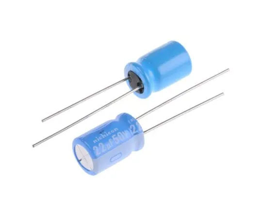 63-5074-08　尼奇康22μF50V直流铝电解电容器，通孔8×11.5mm+125°C 8mm 3.5mm　UBT1H220MPD8