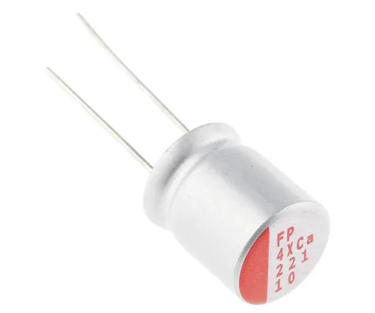 63-5005-96　尼希康220μF10V直流铝聚合物电容器，通孔10 (Dia。)x 12.5mm+105°10mm 5mm　RNS1A221MDN1PH