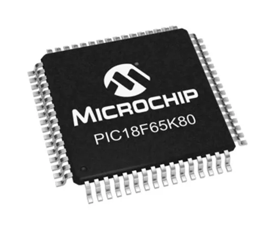 63-5009-33　微芯片，8位PIC微控制器，64MHz, 32 kB闪存，64-pinTQFP　PIC18F65K80-I/PT