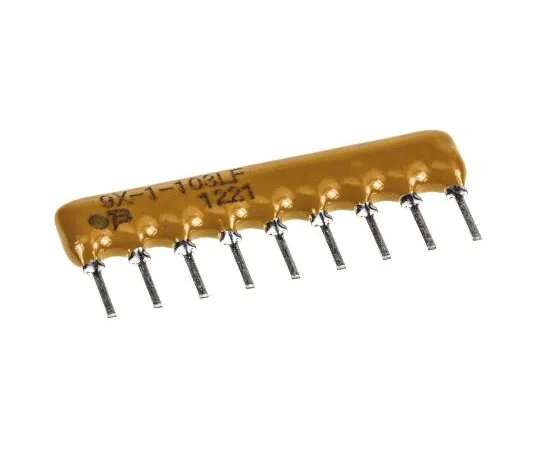 63-4852-59　总线电阻网络10kΩ±2% 8电阻，总功率1.13W, SIP封装4600X通孔　4609X-101-103LF