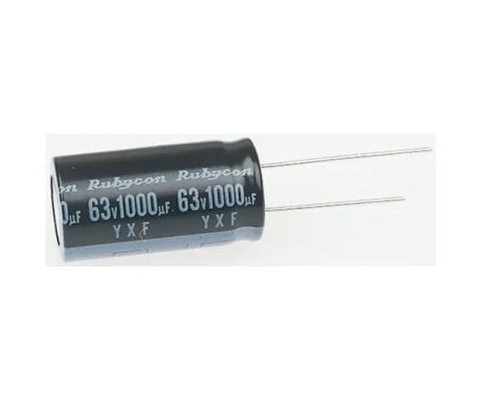 63-4985-65　Rubycon 47μF50V直流铝电解电容器，通孔6.3 (Dia。)x 11 mm+105°6.3mm 2.5mm　50YXF47MEFCT16.3X11