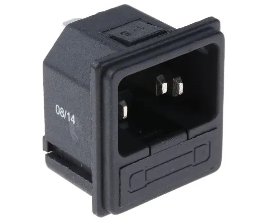 63-5125-15　RS PRO C 14快插式IEC插头，10A, 250 V交流电，保险丝尺寸5 x 20 mm　811-7204