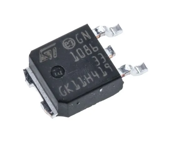 63-4961-53　意法半导体LD1086DT33TR, LDO调节器，1.5A, 3.3 V,±1% 3针，DPAK　LD1086DT33TR