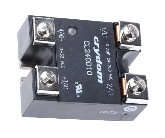63-5020-11　Sensata/Crydom 10 A rms固态继电器，0交叉，面板安装，最大负载280 V rms　CL240D10