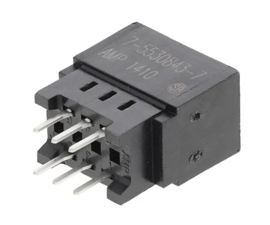 63-5111-66　TE Connectivity 100系列，FemalePCBedge连接器，通过孔安装，6路，2列，2.54毫米间距，3A　7-5530843-7