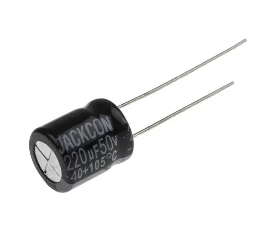 63-4998-47　RS PRO 220μF50V直流铝电解电容器，通孔10 (Dia。)x 12mm+105°10mm 5mm 12mm　711-1453