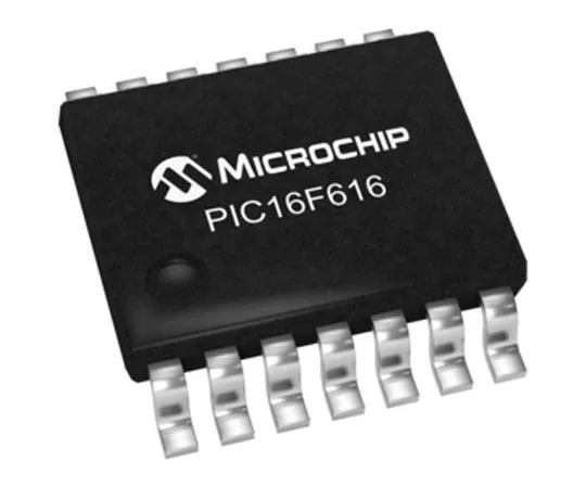 63-4930-71　单片机PIC16F616-I/ST,8位PIC单片机，20MHz, 2048闪存，14引脚TSSOP　PIC16F616-I/ST