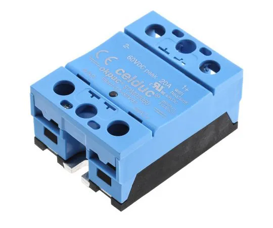 63-4929-94　Celduc 20 A固态继电器，底盘安装，MOSFET, 40 V直流最大负载　SOM02060