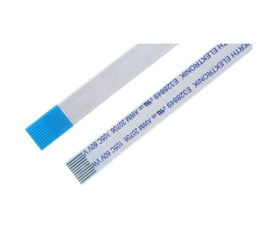 63-5077-55　Wurth Elektronik 6876 FFC跳线电缆，0.5mm间距，10路，200mm电缆长度，500 mA, 60 V交流电　687610200002