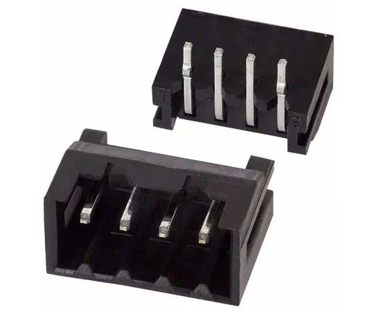 63-4980-87　广角DF3,4路，1列，直角PCB头　DF3A-4P-2DS