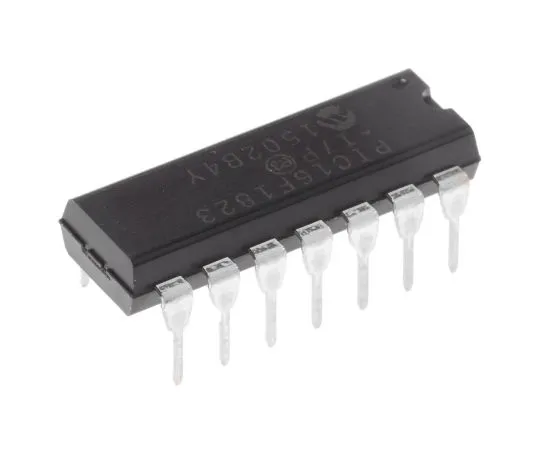 63-4985-37　单片机PIC16F1823-I/P,8位PIC单片机，32MHz, 256 B, 2K x 14字闪存，14针PDIP　PIC16F1823-I/P