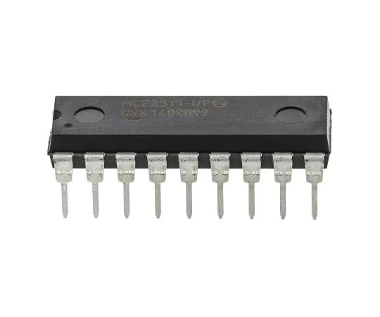 63-4897-90　微芯片MCP2515-I/P, CAN控制器1MbpsCAN 2.0B,18PinPDIP　MCP2515-I/P