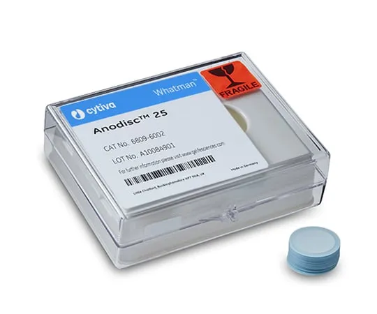 62-6180-04　Anodisc (25 mm 0.02 μm with Support Ring) 1 Pack (50 Sheets)　6809-6002