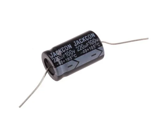 63-4990-23　RS PRO 220μF100V直流铝电解电容器，通孔16 (Dia。)x 28mm+105°16mm 28mm　707-6584