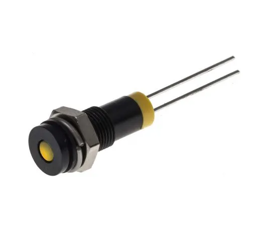 63-4977-64　RS PRO黄色指示器，2V直流，6mm安装孔尺寸，铅针终止，IP67　700-1606