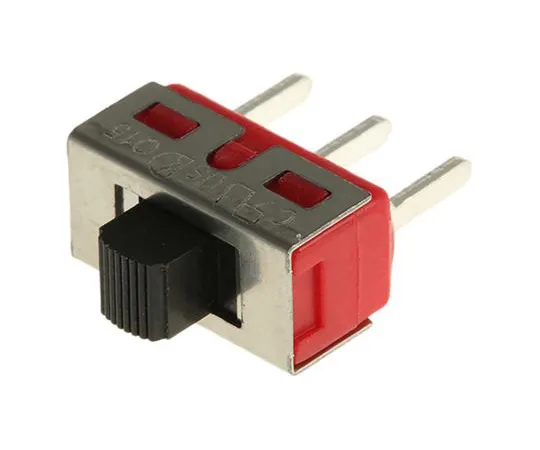 63-5036-41　PCB滑动开关单极双抛 (SPDT) 开-关5 A@28 V直流顶置　734-7334