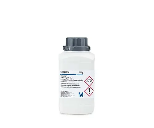 61-0294-44　六水氯化铁 (III) 分析用Emsure (TM) ACS, Reag.。富尔103943 1KG　1.03943.1000