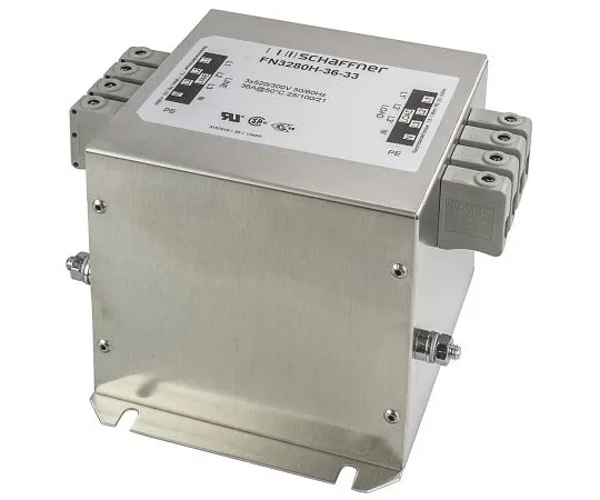 63-4992-90　Schaffner FN 3280系列36A 300 V交流60Hz法兰安装RFI过滤器，带螺丝终端　FN3280H-36-33