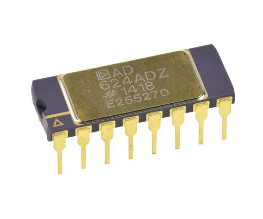 63-4854-14　AD624ADZ模拟器件，仪表放大器，0.2mV偏移25MHz,16引脚CDIP　AD624ADZ