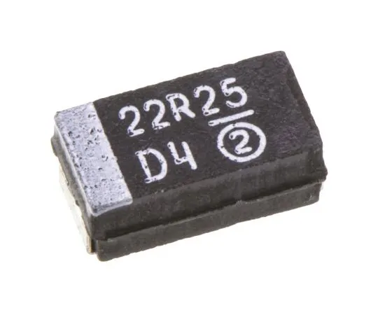 63-4959-90　Vishay钽电容器22μF25Vdc MnO2固体±10%容差TR3系列　TR3C226K025C0400
