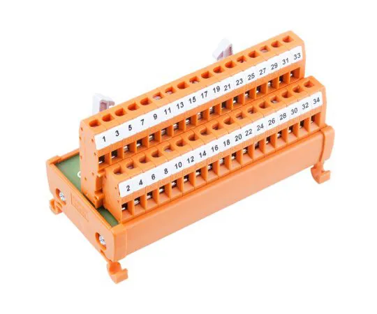 63-4927-75　RS PRO, 34极扁带电缆连接器，男性接口模块，DIN导轨安装　665-9661