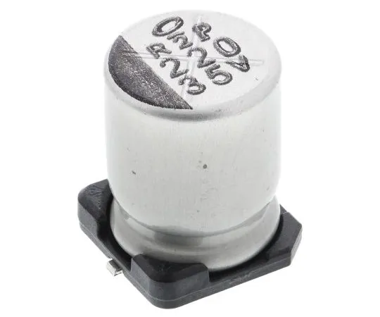 63-5041-69　尼希康220μF35V直流铝电解电容器，表面贴装8 (Dia。)x 10 mm+105°8mm 3.1mm　UWT1V221MNL1GS