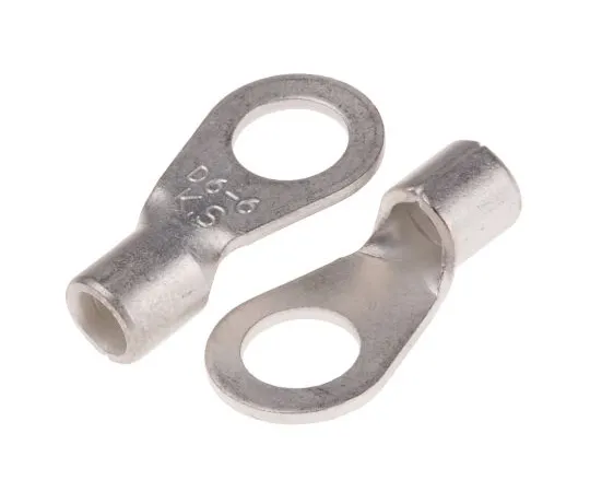 63-5123-18　RS PRO无绝缘压痕环端子，6.5mm螺柱尺寸，2.5mm2至6mm2线材尺寸　809-2265