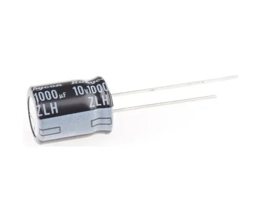 63-4984-93　Rubycon 1000μF10V直流铝电解电容器，通孔10 (Dia。)x 12.5mm+105°10mm 5mm　10ZLH1000MEFC10X12.5