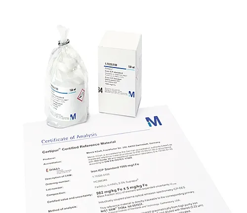 61-0322-08　锶ICP标准溶液可追踪NIST的SRM [sr (NO 3) 2 in HNO 32-3%] ， 1000 mg/L Sr Certipur (R) 170354 100 mL　1.70354.0100