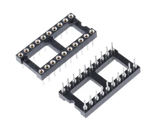 63-4983-17　Preci-Dip2.54 mm间距垂直20方式，通孔转针开框IC凹槽，1A　110-87-420-41-001101