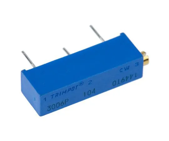 63-4850-05　100kΩ通孔微调电位器0.75W侧调节阀3006系列　3006P-1-104LF