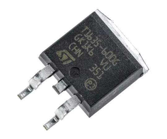 63-4962-55　T1635-600G16A,600V, TRIAC,栅极触发器1.3V35mA,3引脚，表面贴装，D2PAK (TO-263) 意法半导体　T1635-600G