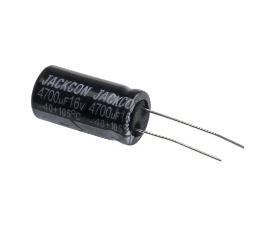 63-4998-02　RS PRO 4700μF16V直流铝电解电容器，通孔13 (Dia。)x 26mm+105°13mm 5mm 26mm　711-1025