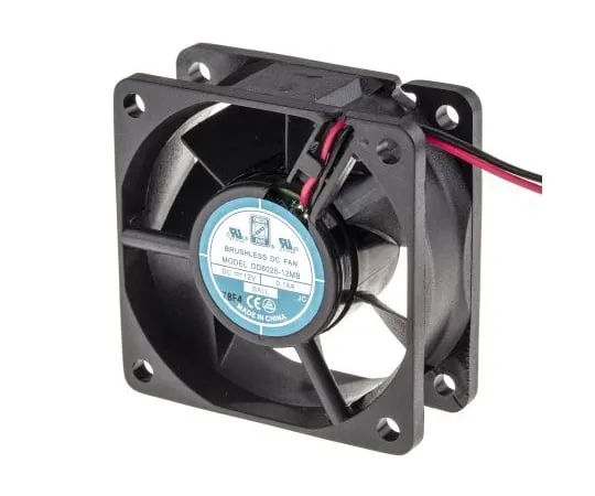63-4867-39　RS PRO轴向风扇60 x 60 x 25 mm, 18 cfm,1.7 W, 12 V直流　541-4965