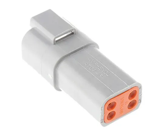 63-4973-74　Amphenol AT系列4路电缆安装插座电源连接器　AT04-4P