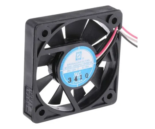 63-4894-11　RS PRO轴向风扇52 x 52 x 10mm, 12cfm,1.68W, 12 V直流　619-7093