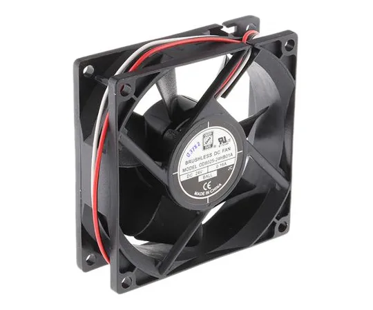 63-4894-13　RS PRO轴向风扇80 x 80 x 25mm, 40cfm,2.41W, 24 V直流　619-7122