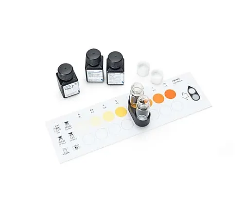 61-0310-20　M色测试 (TM) 氯/磷测试 (可用游离氯和pH测试) 测量原理:比色分析 (使用滑动型比色单元) ，比色测试是DPD方法0.10-0.20-0.30-0.40-0.50-0.75-1.0-1.5mg/L Cl 2 Ph:6.5-6.8-7.0-7.2-7.4-7.6-， 7.9 Mcolortest (TM) 111160 150/150测试　1.11160.0001