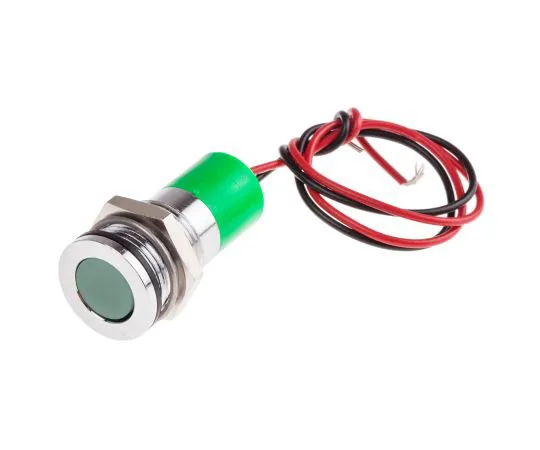 63-4985-89　RS PRO绿色指示器，24 V直流，14mm安装孔尺寸，导线终止，IP67　703-8948