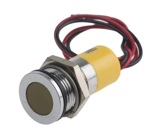 63-4985-87　RS PRO黄色指示器，24 V直流，14mm安装孔尺寸，导线终止，IP67　703-8942