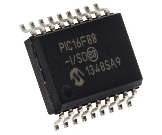 63-4895-81　单片机，8位PIC单片机，20MHz, 7.168 kB, 256 B闪存，18针SOIC　PIC16F88-I/SO
