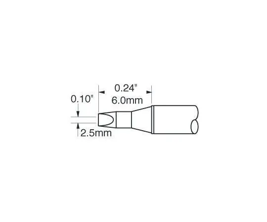63-4890-68　用于MX-500和MX-5000系统的Metcal 2.5 mm直凿焊接铁尖;MX-RM3E&MX-H1-AV手办　STTC-136P