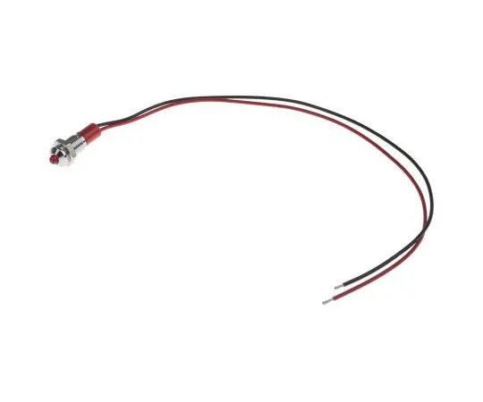 63-5022-40　RS PRO红色指示器，24 V直流，6毫米安装孔尺寸，导线终止，IP67　722-7808