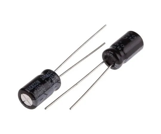 63-4998-79　RS PRO 1μF250V直流铝电解电容器，通孔6.3 (Dia。)x 11mm+105°6.3mm 2.5mm 11mm　711-1895
