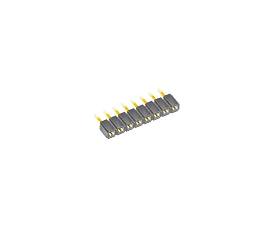 63-5082-51　Samtec SLW系列2.54mm间距8路1排直PCB插座，通孔，焊点终止　SLW-108-01-G-S