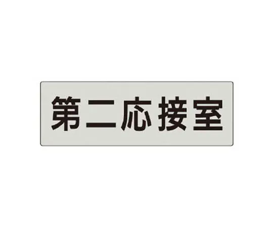 62-0344-74　［Discontinued］Room Name Display Plate Ophthalmic Aluminum (Hair Line) 80 x 240 x 3 Thickness　RS563
